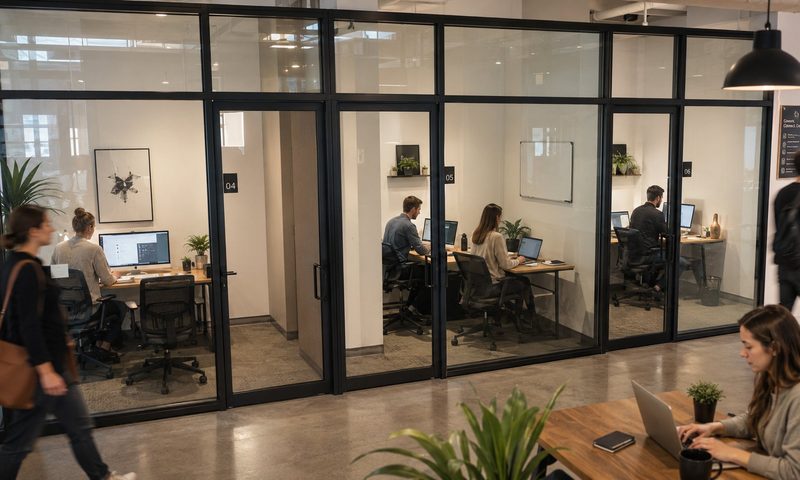 Private desks at MIC